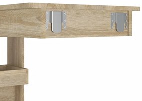 sonoma tölgy színű fatermék fali bárasztal 102 x 45 x 103,5 cm