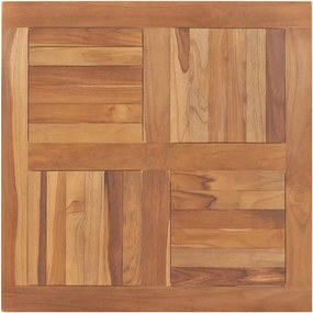 vidaXL tömör tíkfa asztallap 80 x 80 x 2,5 cm