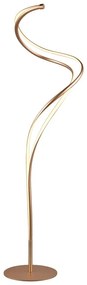 Aranyszínű LED állólámpa fém búrával (magasság 160 cm) Nala – Trio Select