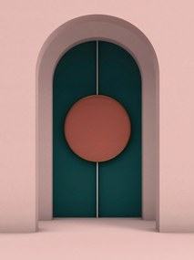 Flizelin fotótapéta Ív Ovális minimalizmus Skandinávia loft 184x254 +ragasztó