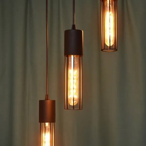 Csillár zsinóron MELODY 3xE27/15W/230V fekete