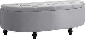 HOMCOM Tároló Pad Velúr Kárpitozással, Nyitható Üléses Tárolódoboz Fából Készült Lábakkal, Tároló Pad Nappaliba, Előszobába, Hálószobába 120 x 46 x 42