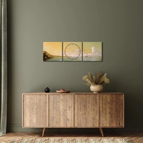 Kép - Martin Johnson Heade, Rio de Janeiro Bay, reprodukciók (órával) (90x30 cm)