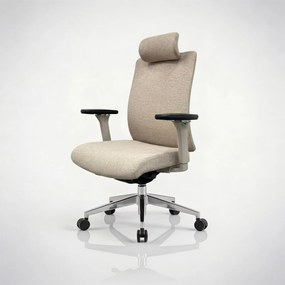 Ergonómikus, forgó irodai szék, világos bézs: VECTOR