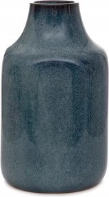 Rufus kerámia váza sötétkék 13x13x22 cm Homla