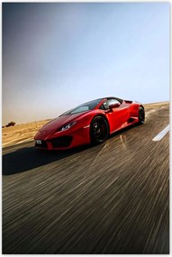 Poszterek 80x120 Piros sportautó