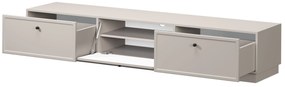 Lorini TV szekrény 200 cm - kasmír / fekete fogantyúk