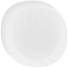 Altom White harmony opálüveg tányérkészlet 28 cm, 6 db
