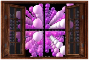 Poszterek 90x60 Lila Mátrix