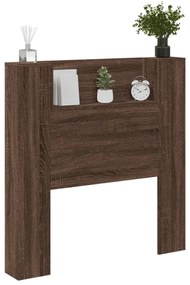 barna tölgy színű áthidalószekrény LED-ekkel 100x16,5x103,5 cm