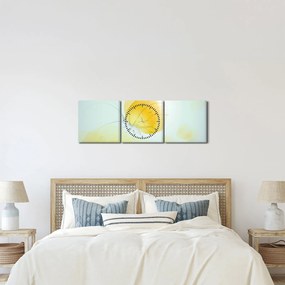 Kép - Sárga pillangó (órával) (90x30 cm)
