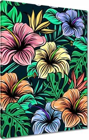 Vászonkép 60x80 Monstera Zöld levél