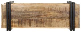 fali polc 90x33x45 cm tömör nyersfa Mango