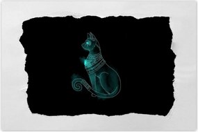 Poszterek 120x80 Egyiptomi doromboló cica