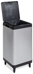 Ezüstszínű műanyag érintésre nyíló szemetes 80 l Berlino – DEA HOME