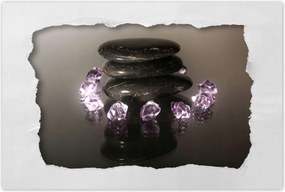 Poszterek 120x80 Lila kristályok