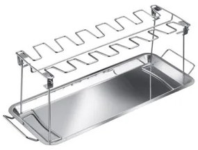 Westmark grilltartó csirkecombokhoz, rozsdamentesacél, 43 x 16,3 x 4 cm