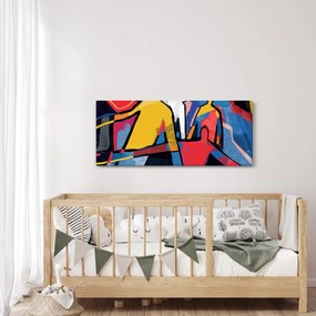 Kép - A férfiak absztrakciója (120x50 cm)