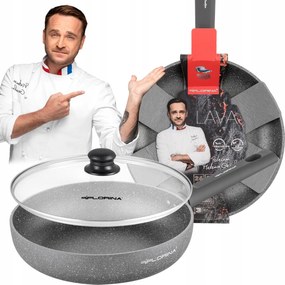 Florina Lava Stone szürke 26cm Mély Serpenyő P