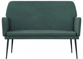 sötétzöld bársonypad 108x79x79 cm