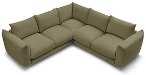 Világoszöld sarokkanapé Ernest – Bobochic Paris