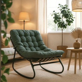 Hintaszék zöld színben AURORA