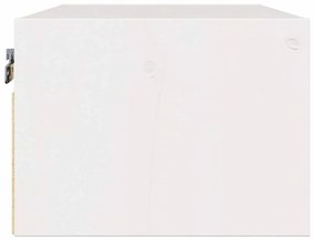 Éjjeli asztal fiókkal Fehér 50 x 32.5 x 24 cm Tömör fenyőfa