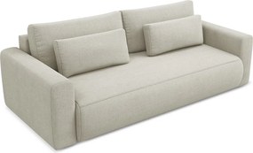 Bézs kinyitható-tárolóhelyes kanapé 238 cm Kapua – Makamii