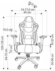 Gamer szék Churoz (fekete) . 1092610