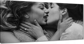 Vászonkép 180x90 Lányok csókja