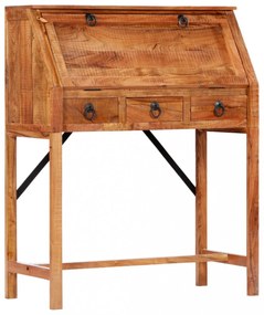 vidaXL tömör akácfa íróasztal 90 x 40 x 107 cm