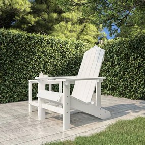 Fehér hdpe kerti adirondack szék