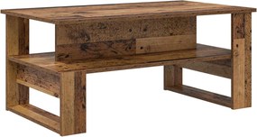 vidaXL Dohányzóasztal Öreg fa 90 x 50 x 40 cm Faanyag