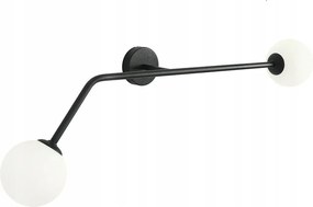 Fali lámpa, fali lámpa fekete tükör felett hálószoba nappali modern Pure