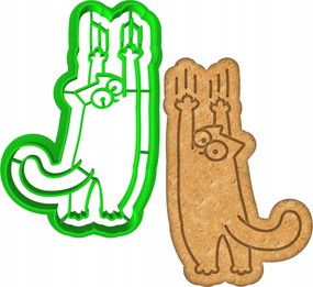 Forma Lyukasztó Sütemény- és Mézeskalácsvágó Halloween Cica Macska