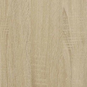 sonoma tölgyszínű szerelt fa és fém TV-szekrény 80x34,5x40 cm