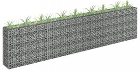 horganyzott acél gabion magaságyás 360 x 30 x 90 cm
