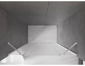 Mexen Velar Duo, tolózuhanyajtó nyitáshoz 150 cm, 8 mm-es mattüveg, króm, 871-150-000-32-01