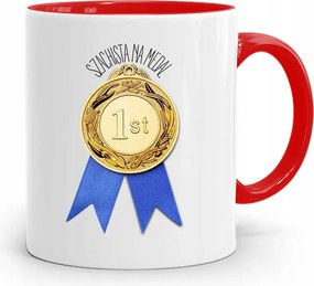 Sakkozóknak Piros Bögre Születésnapi Ajándék fényképes nyomtatással