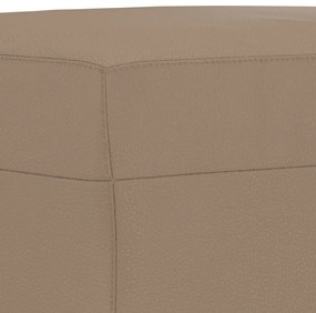 vidaXL 4 részes kávészínű műbőr ülőgarnitúra párnákkal