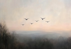 Fotótapéta - Madárraj (147x102 cm)