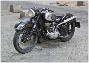 Poszterek 100x70 Klasszikus motorkerékpár Motor
