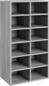 vidaXL szürke sonoma színű szerelt fa cipőtartó 54 x 34 x 100,5 cm