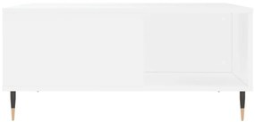 Fehér szerelt fa dohányzóasztal 80x80x36,5 cm