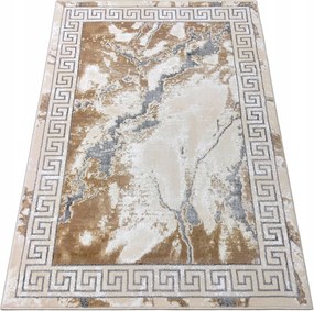 Szőnyeg 200x290 Modern Márvány Nappaliba Bézs