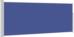 vidaXL kék behúzható oldalsó napellenző 120 x 300 cm