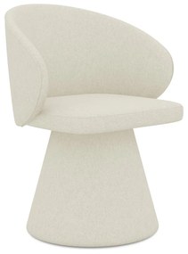Krémszínű kárpitozott étkezőfotel Uala – Makamii