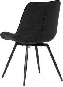 Étkezőszék fekete, szövet anyag HC-T1130 BK2