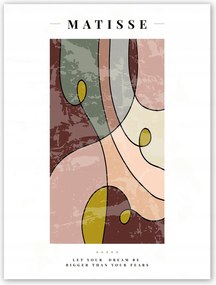 Boho színes absztrakt Poszter B1 100x70cm #T48