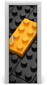 Ajtóposzter Lego téglák 95x205 cm
